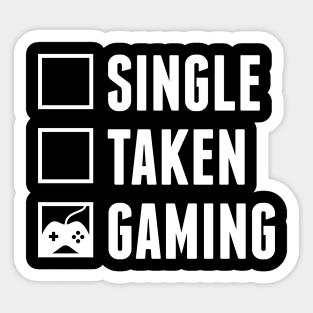 Single Taken Gaming Sticker